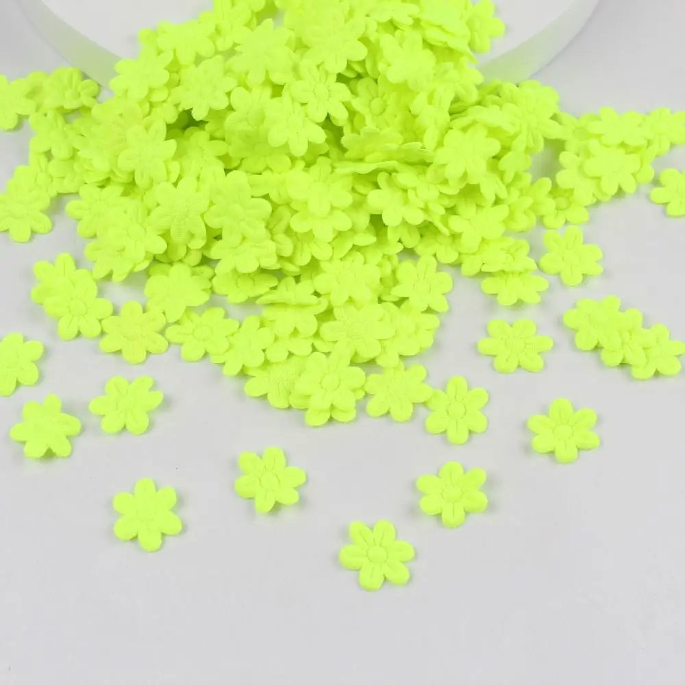 100pcs 2cm Felt Five-Petal Flower Stickers – DIY Craft Pack