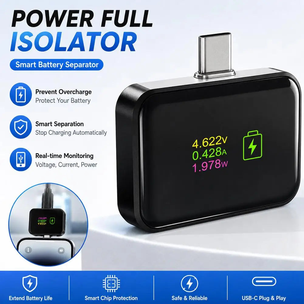 Smart Auto Power-Off USB Charger – 140W Digital Display