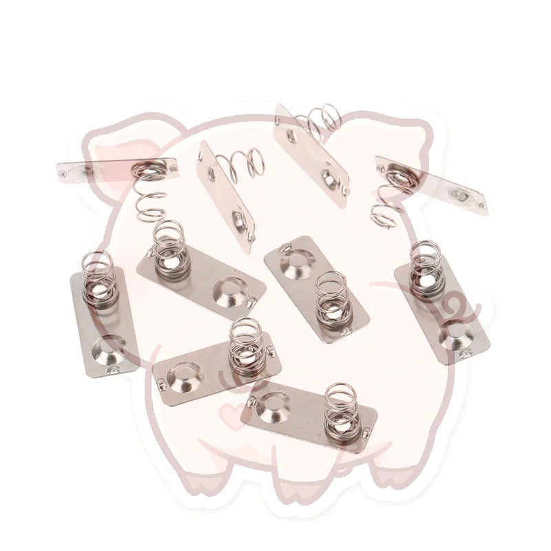20-Pack AAA Battery Spring Contact Plates – Steel Replacement
