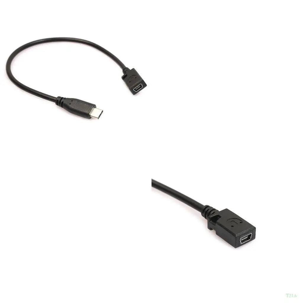 USB-C to Mini USB Female Cable – USB 3.1, 5Gbps, 25cm