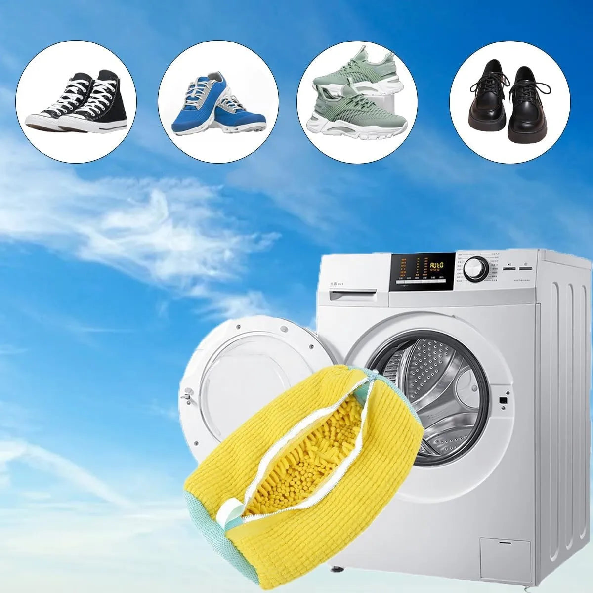 Sneaker Laundry Bag – Anti-Deformation Mesh Shoe Washer Bag