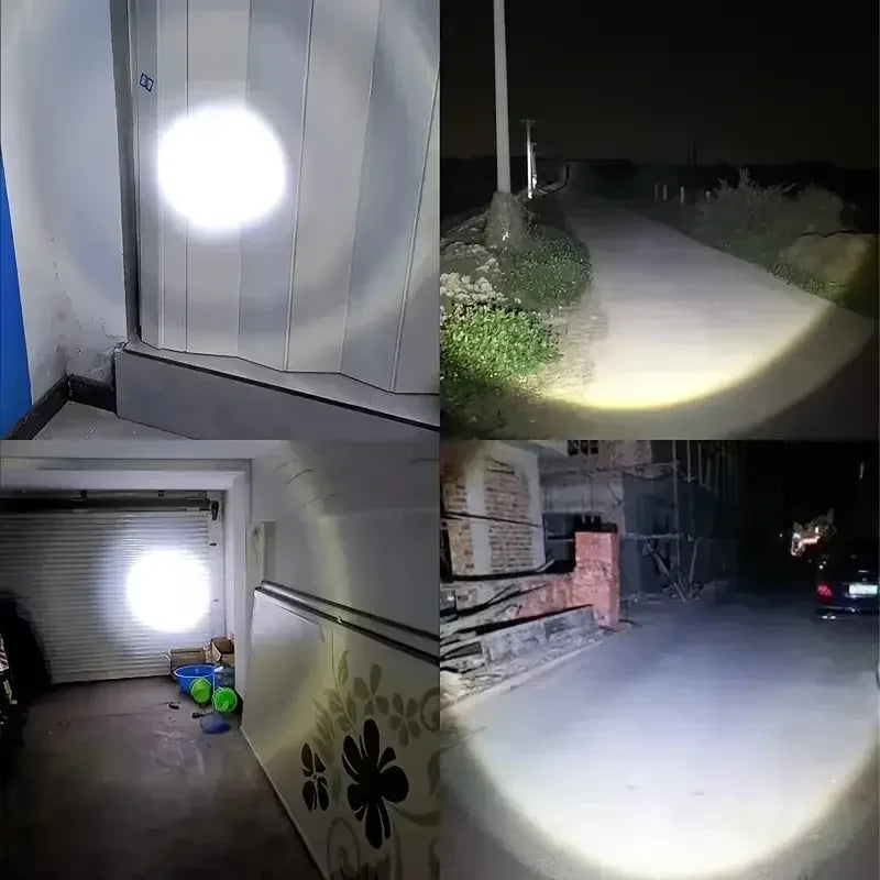 Ultra Bright LED Zoom Flashlight – Type-C Rechargeable 3 Modes
