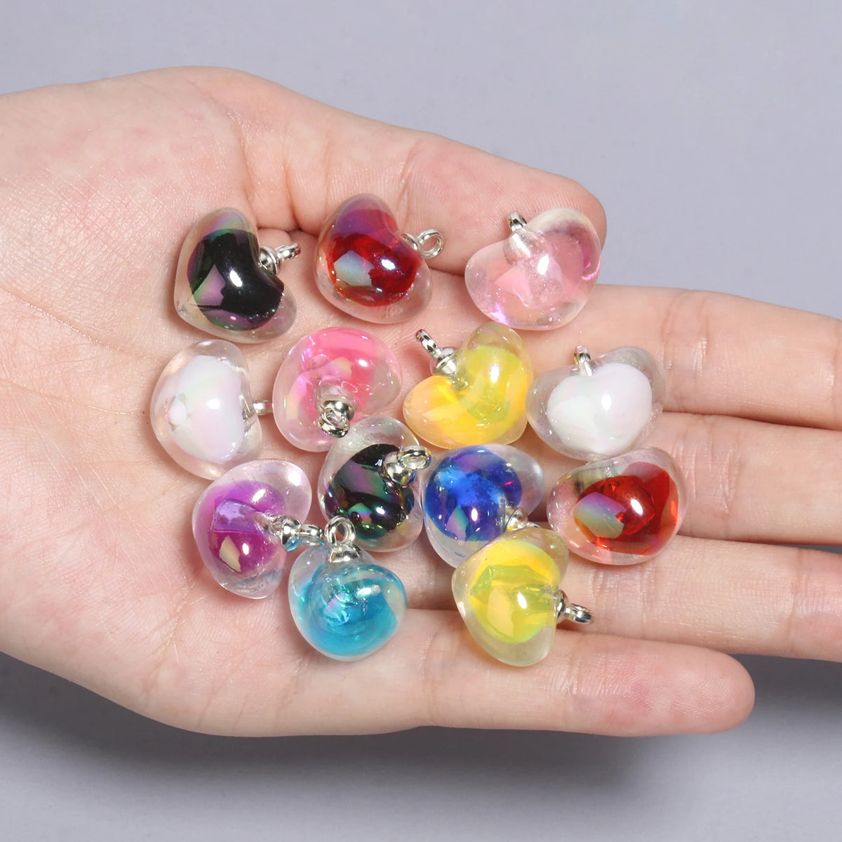Resin Star Charms Candy Color DIY Jewelry Pendants – 10pcs