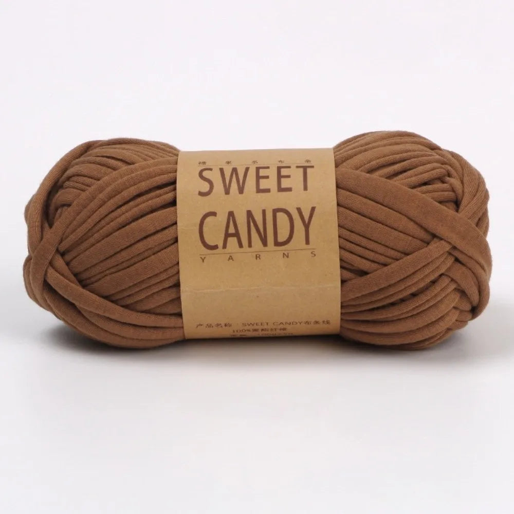 100g Chunky T-Shirt Yarn – Elastic Washable Fabric Strip Yarn