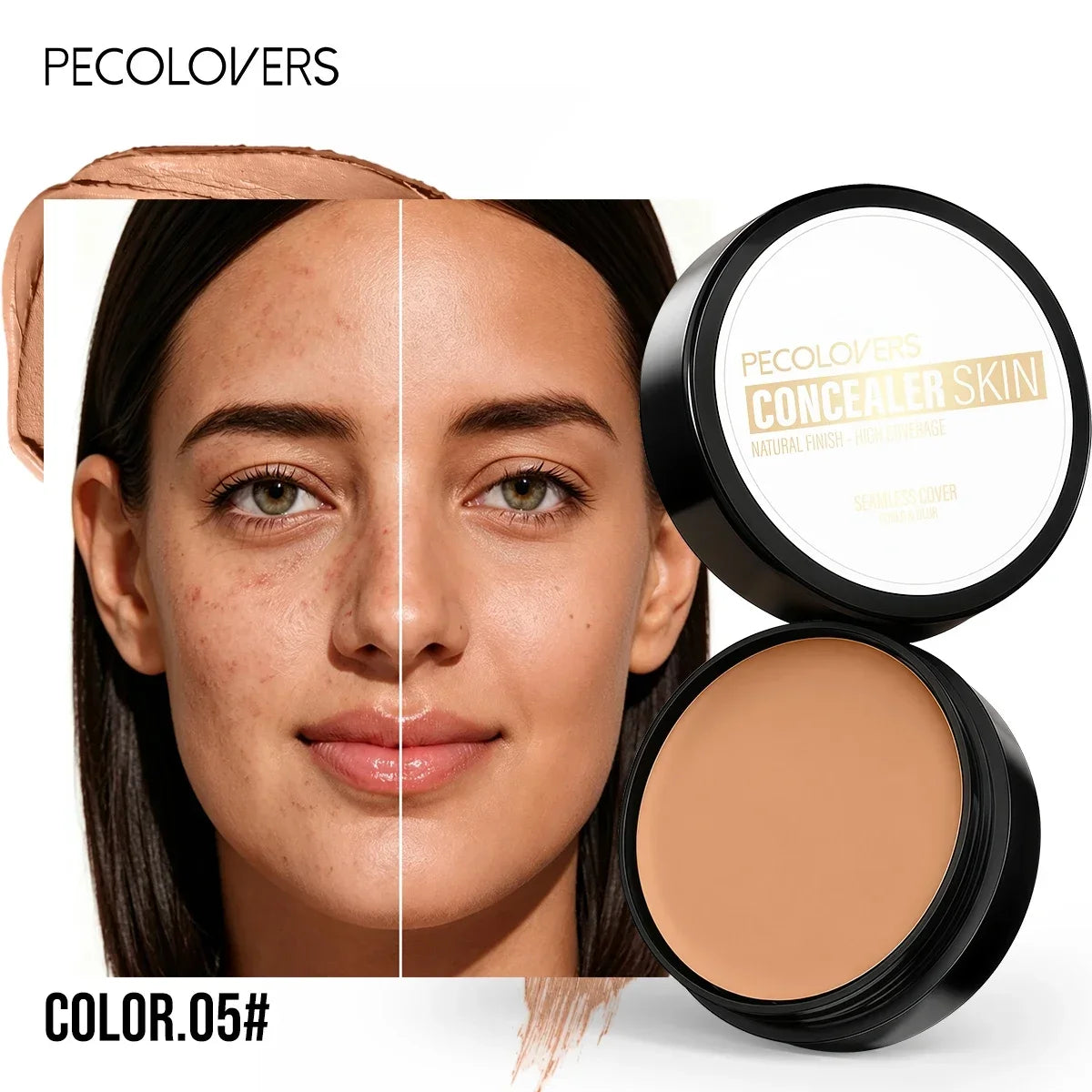 Waterproof Cream Concealer Palette – Full Coverage Contour & Highlight