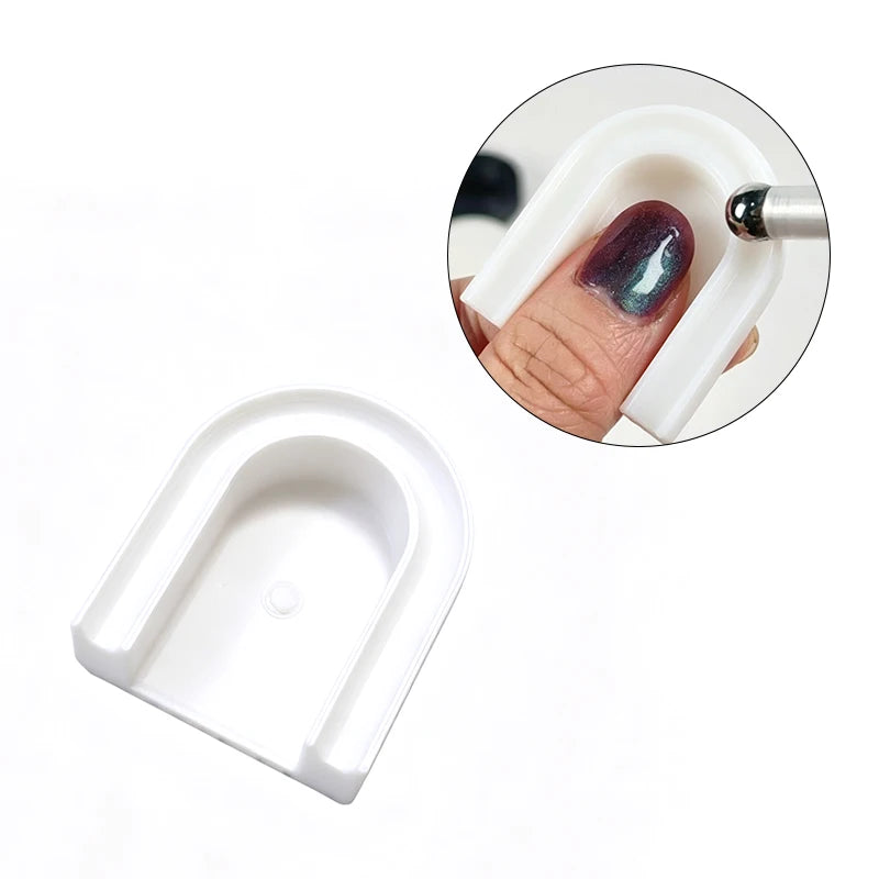 U-Shaped Cat Eye Nail Magnet Guide Tool – DIY Gel Polish