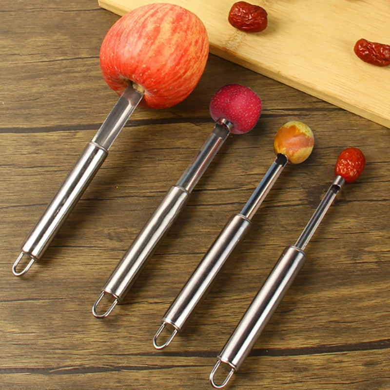 Stainless Steel Fruit Corer & Seed Remover – Apple, Pear, Dates