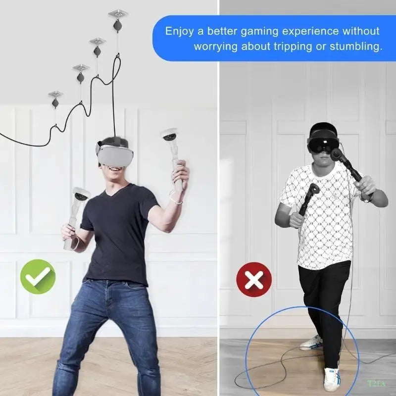 VR Retractable Ceiling Pulley Cable Management System – Silent