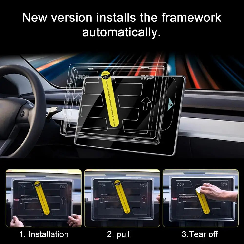 Tesla Model Y Juniper 2026 16" Dual Screen Tempered Glass Protector
