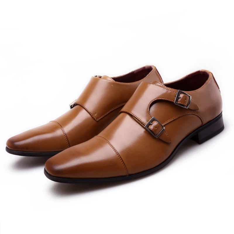 Men's Black Square Toe Oxford Dress Shoes | Sizes 39–48