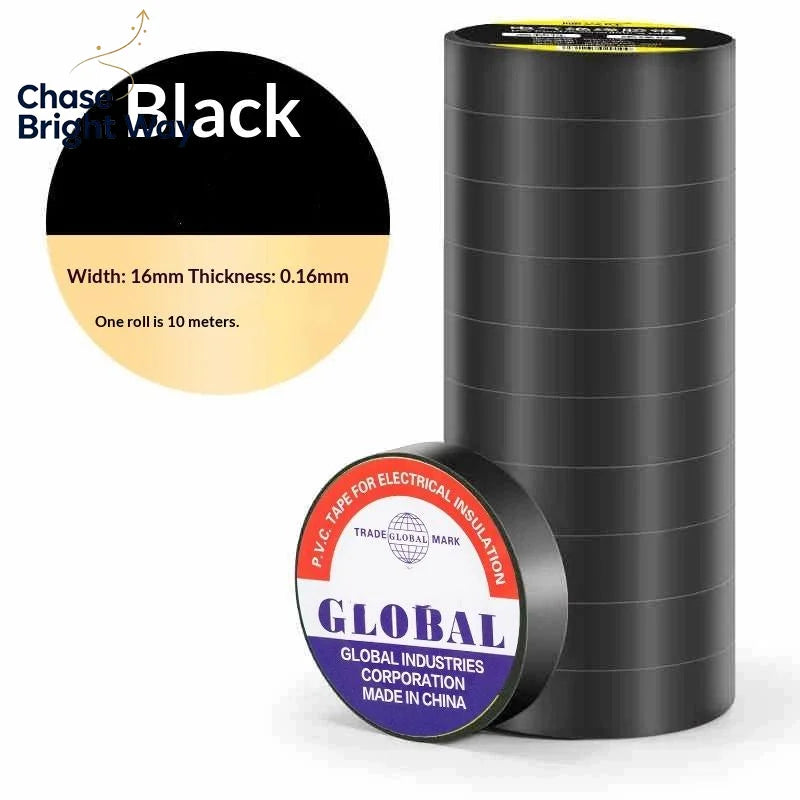 Flame Retardant PVC Electrical Insulation Tape | 1–10 Rolls 10M