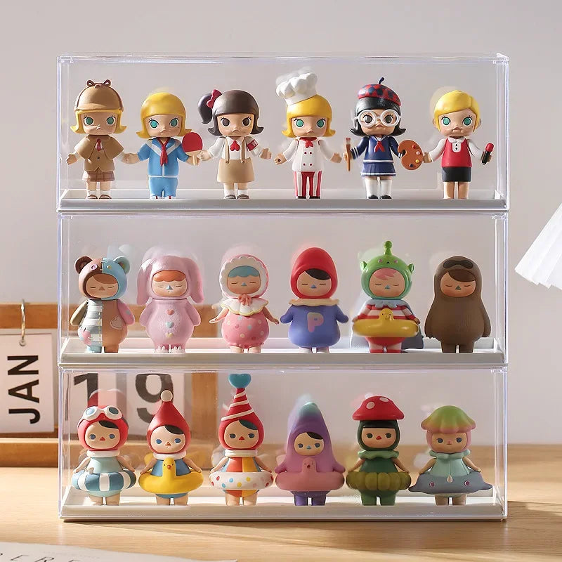 Clear Acrylic Pop Doll Display Case – Dustproof Storage Box