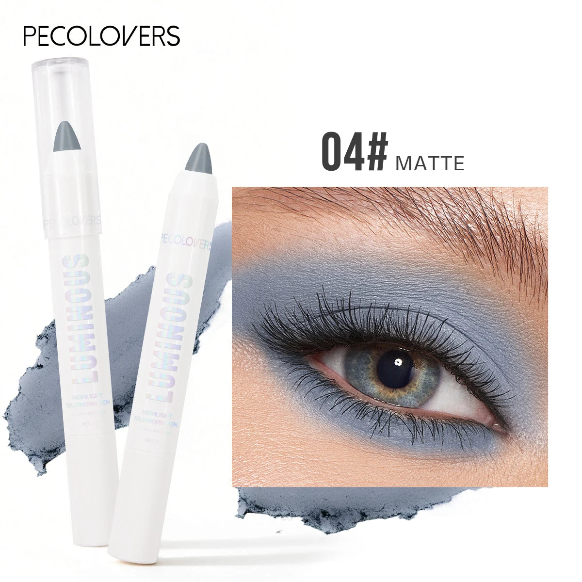 Pearl White Glitter Eyeshadow Pen – Brightening Shimmer Liner