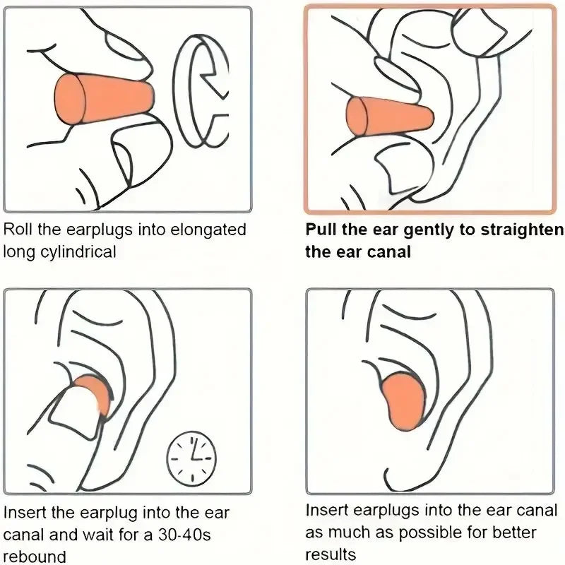 Soft Foam Earplugs 20/50 Pairs – Sleep, Travel & Noise Block