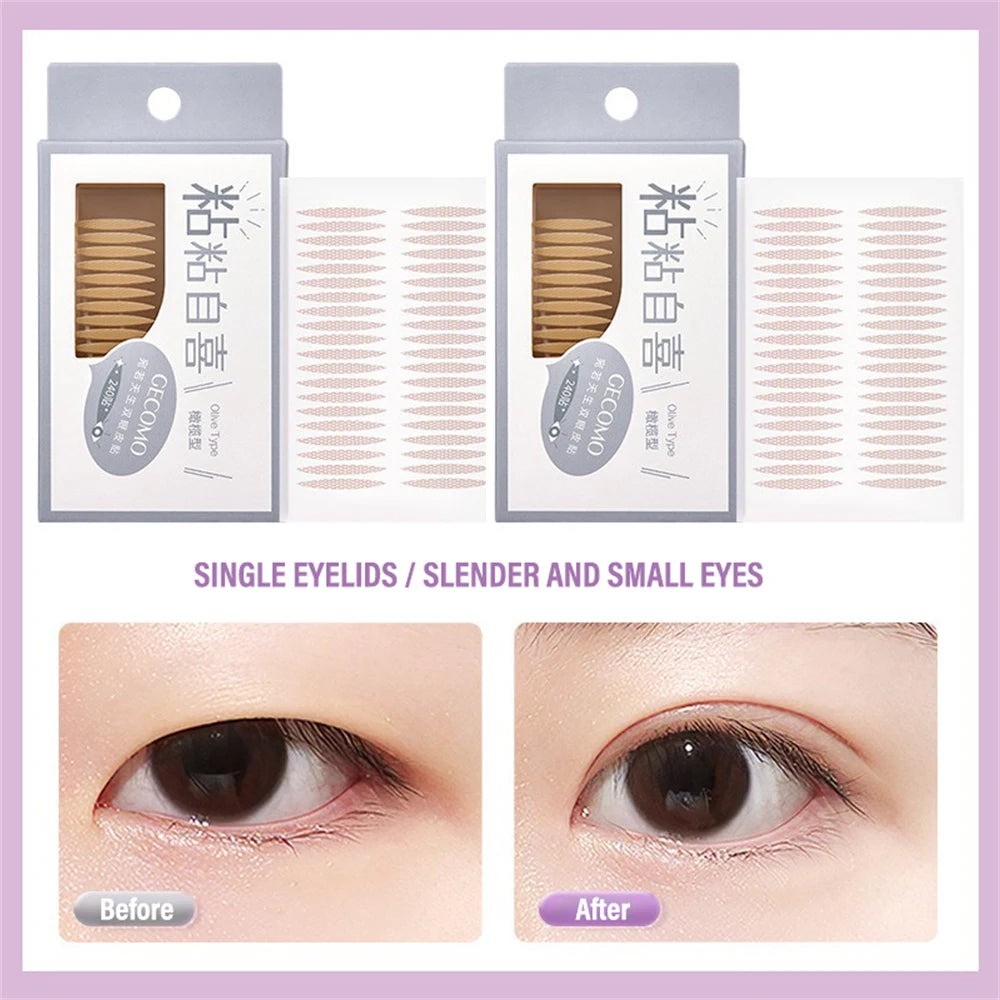 240 PCS Double Eyelid Tape Stickers – Invisible Natural Lift