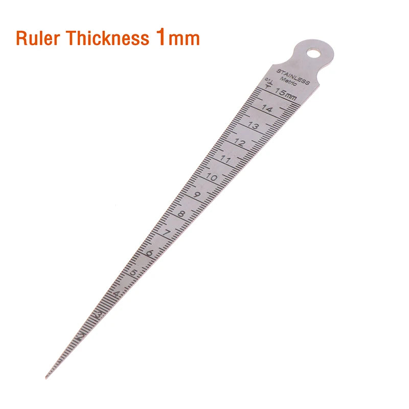 Stainless Steel Taper Feeler Gauge 1–15mm Hole Measuring Tool