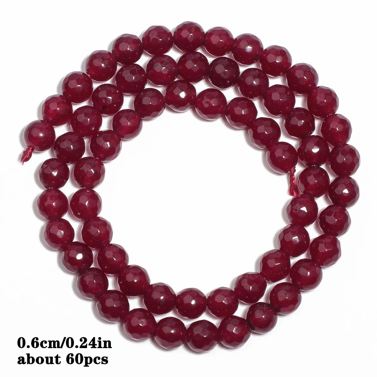 Red Chalcedony Stone Beads – Droplet, Square & Round DIY Jewelry