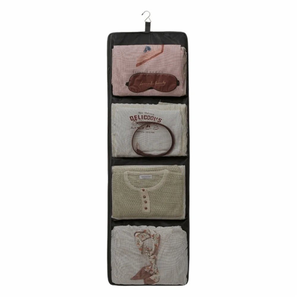 Hanging Clothes Organizer – Foldable Twill Fabric Multi-Pocket