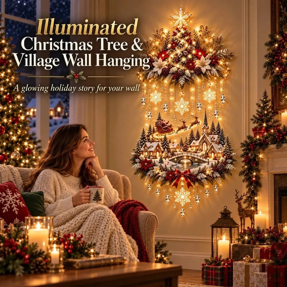 Lighted Nativity Scene Wall Décor – Warm White LED 60cm