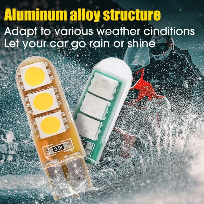 W5W T10 5050 SMD LED Bulbs – License Plate & Marker Lights