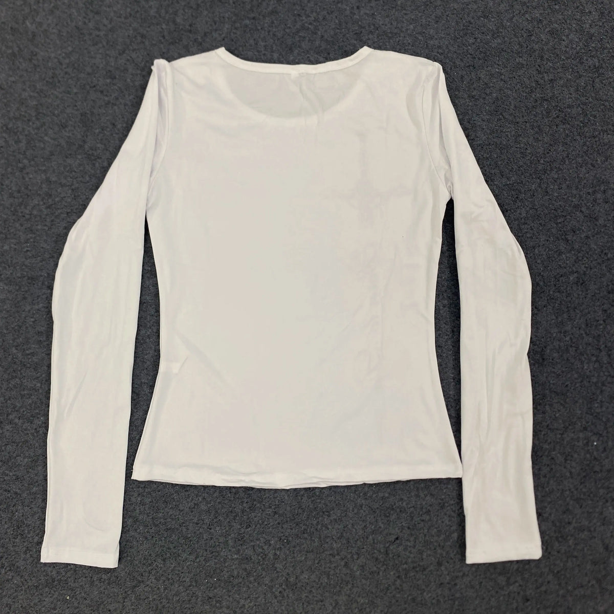 Y2K Gothic Grunge Punk Crop Top – Women's Slim Fit Long Sleeve