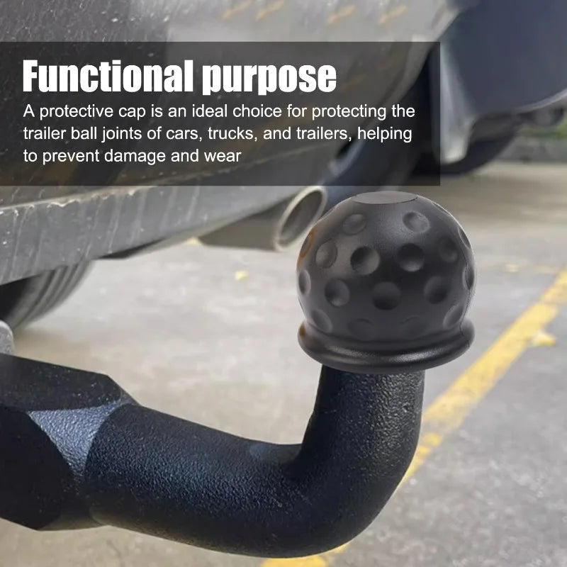 Universal Tow Ball Cover Cap – Dustproof Rubber Hitch Protector