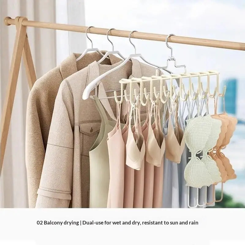 Space-Saving Multipurpose Hanger for Bras, Scarves & Underwear