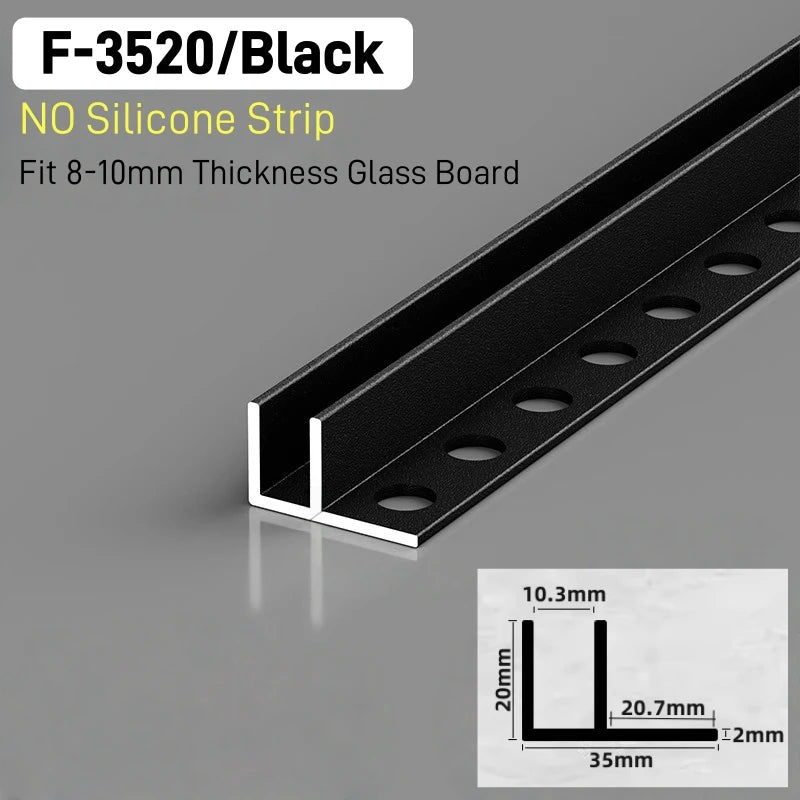 Recessed Bathroom LED Aluminum Profile F/T-Shape Shower Channel