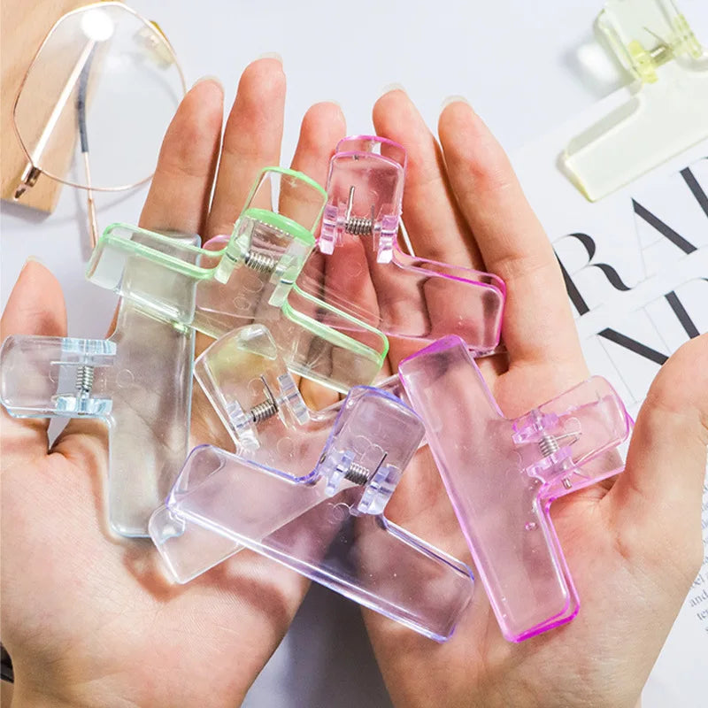 Transparent Acrylic Spring Clips | Minimalist Stationery Clips