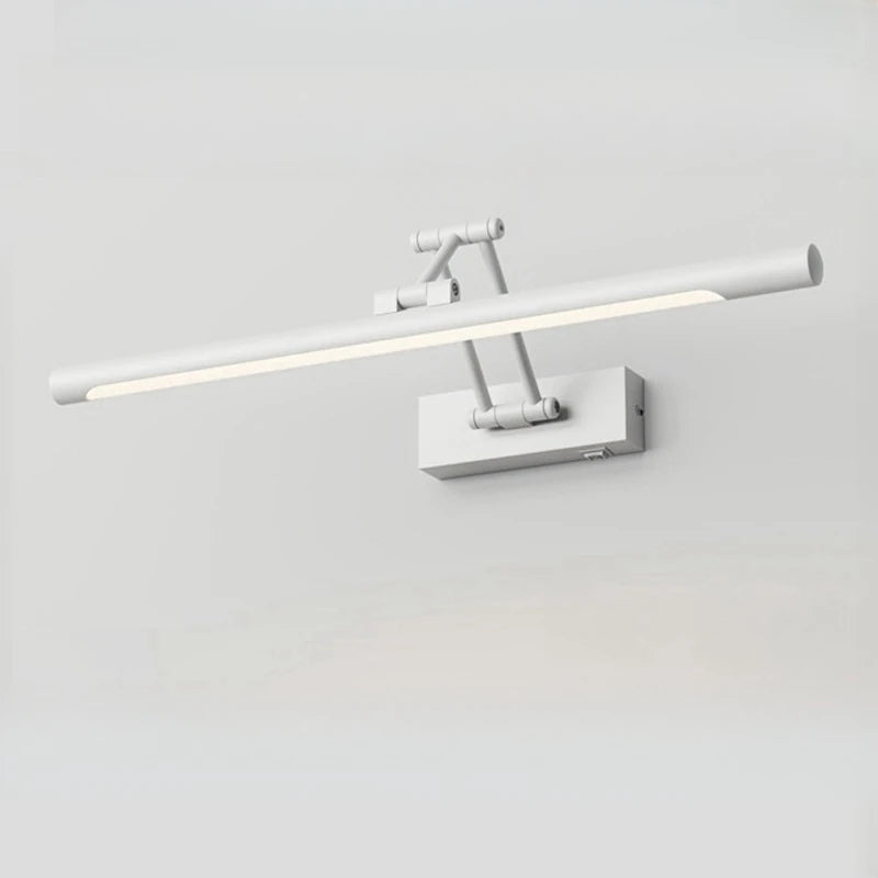 Retro LED Wall Lamp Walnut Wood Grain Foldable Arm Vanity Light