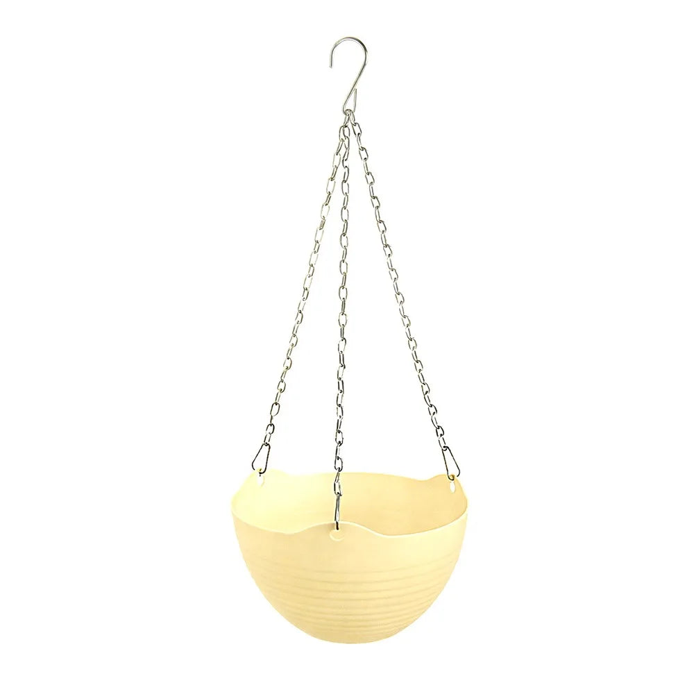 Self-Watering Hanging Basket Flower Pot – 9 Colors, PP