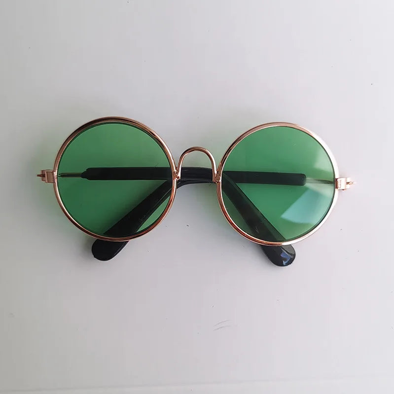 Vintage Round Pet Glasses – Dog & Cat Photo Prop Eyewear