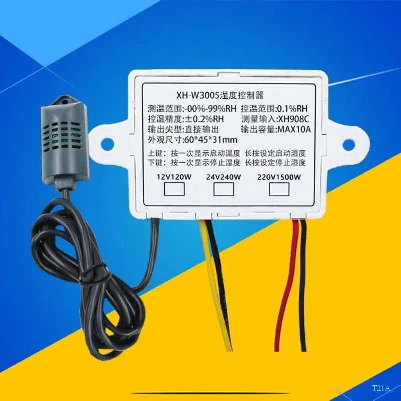 T21A Digital Humidity Controller Switch 0–99% RH Sensor