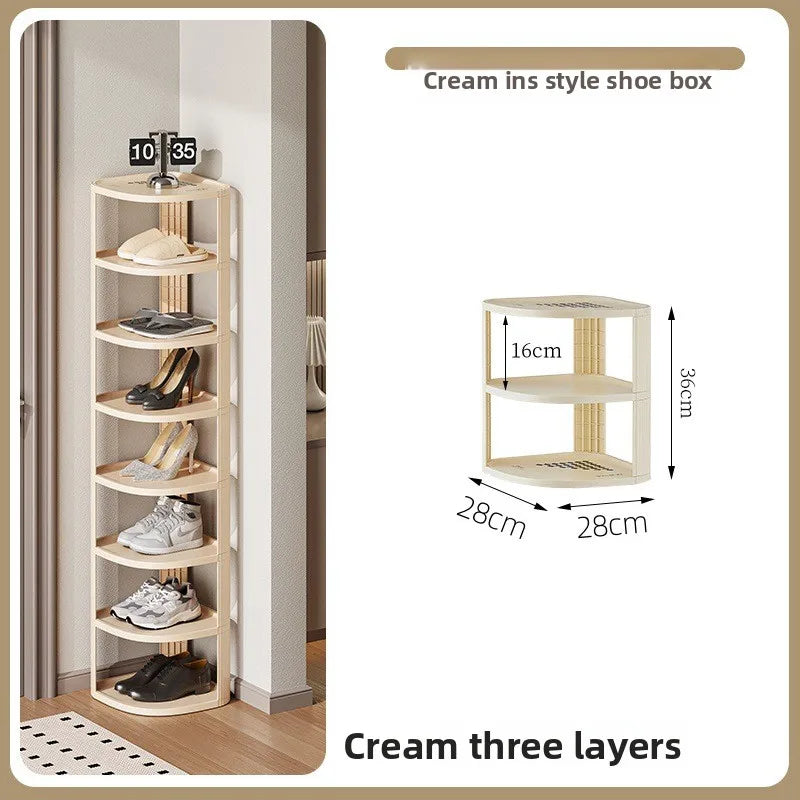 Multi-Tier Shoe Rack – Narrow Space-Saving Entryway Organizer