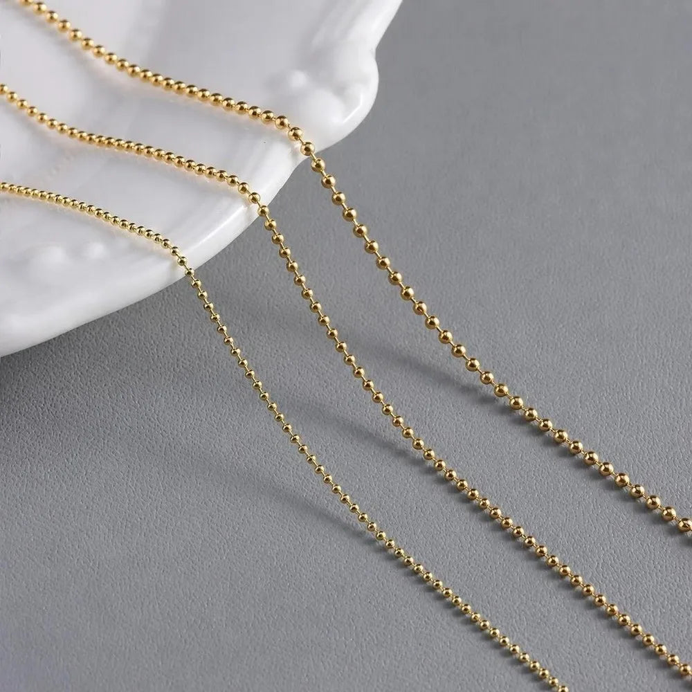 12-Grid Metal Nail Art Chains & Beads Set – Gold & Silver