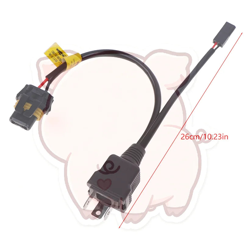 H4 Relay Wire Harness for Bi-LED & Xenon Projector – 2pcs