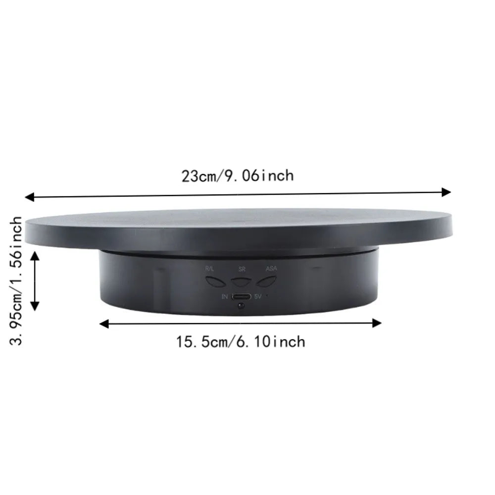 Motorized 360° Rotating Display Stand with Controller & Covers