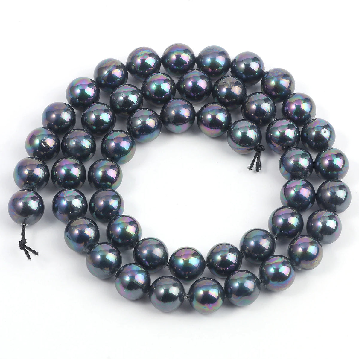 Multicolor Round Shell Pearl Beads for DIY Jewelry Making 6–12mm