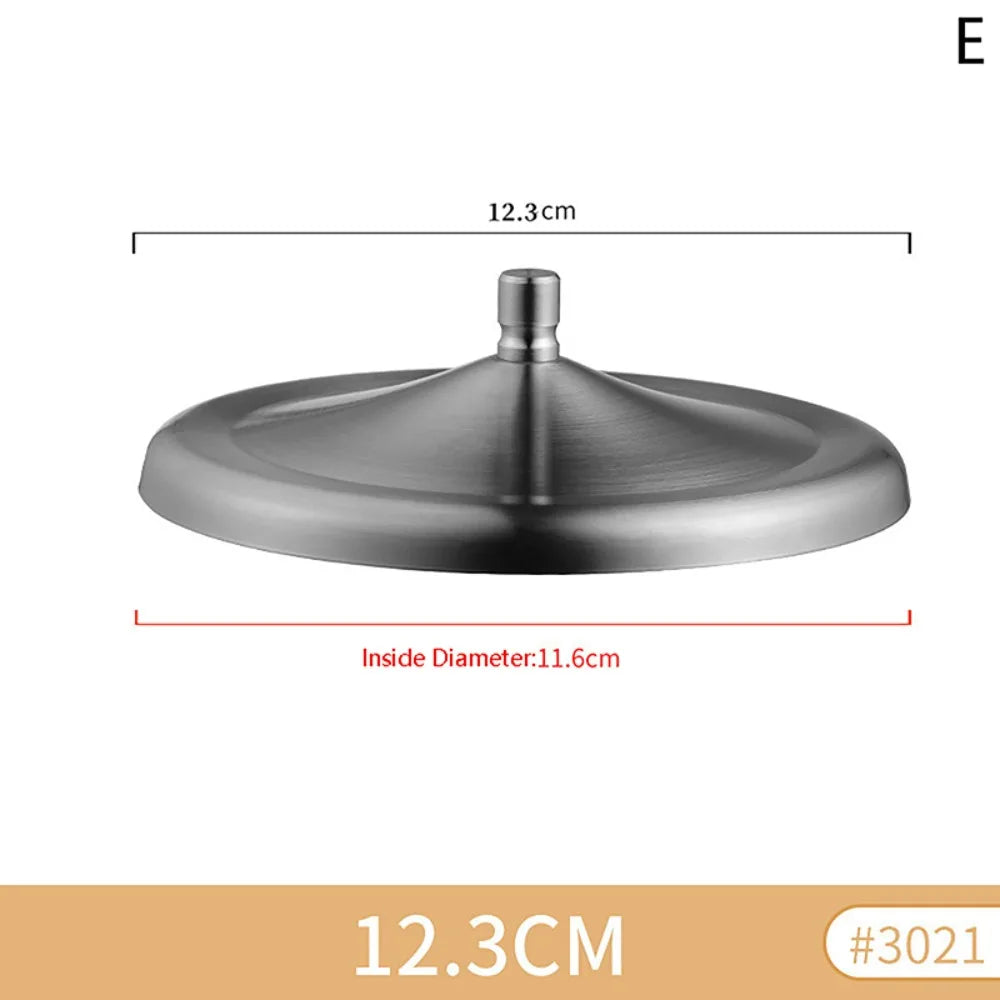 Stainless Steel Mug Cover with Handle | Dust-Free Cup Lid