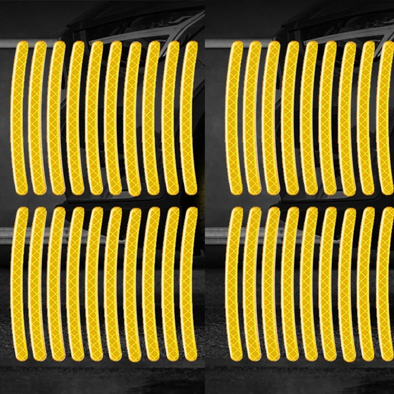 Wheel Rim Reflective Stickers – Car Bike Motorcycle 20/40Pcs