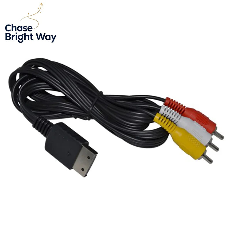 Sega Dreamcast Composite AV Cable 1.8M | Nickel Plated 9-Pin