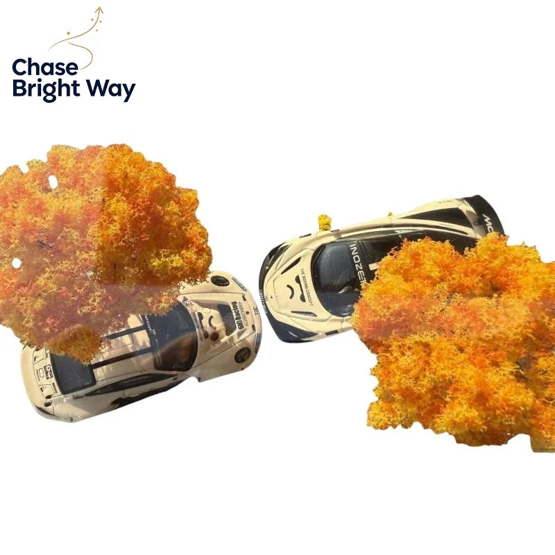 1:64 Scale Autumn Diorama Acrylic Car Model Display Stand
