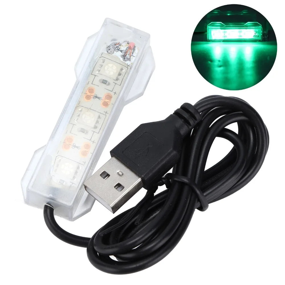 USB Aquarium LED Light – Submersible Multicolor Clip-On Lamp