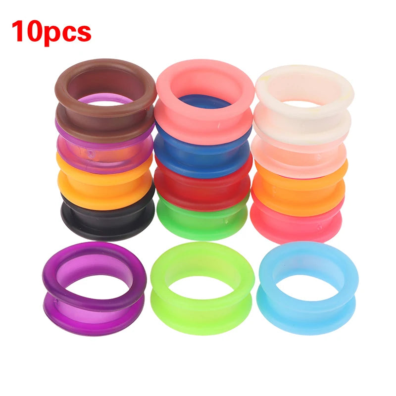 Silicone Scissor Finger Ring Inserts for Barbers – 10-Pack