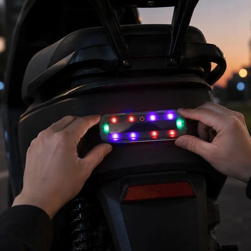 Solar Strobe Warning Light – Waterproof LED Safety Flasher