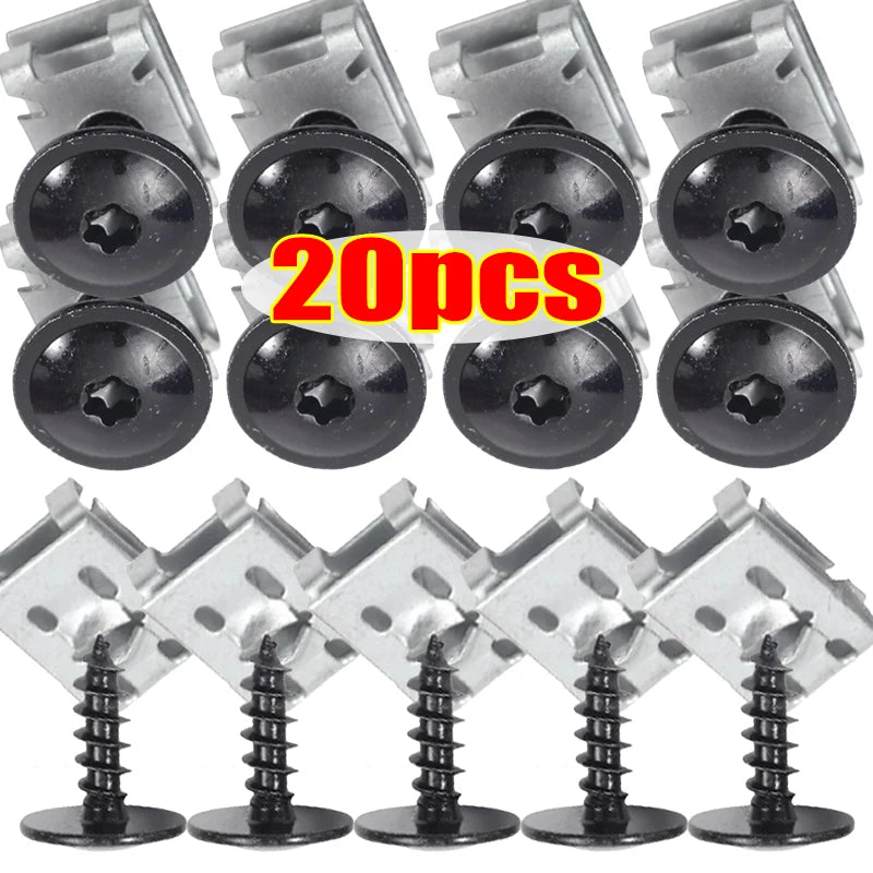 VW Audi Porsche Fender Bumper Torx Screw & U-Nut Kit