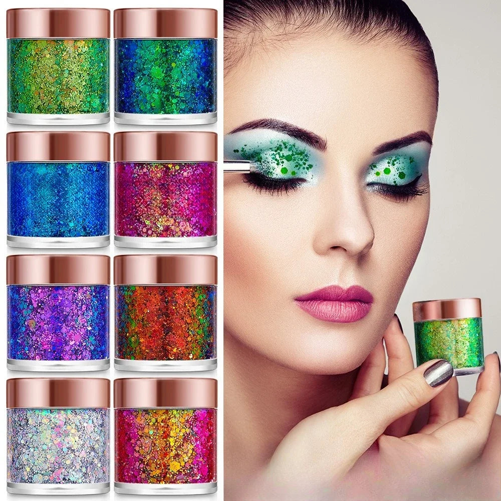Glitter Gel Stick – Holographic Sequins Face & Body Makeup