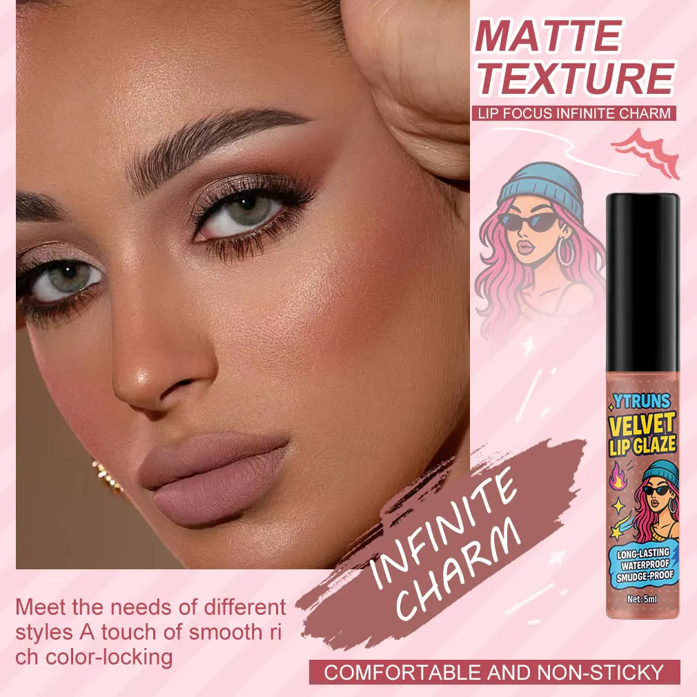 YTRUNS Matte Liquid Lipstick – Waterproof Long-Lasting Lip Tint