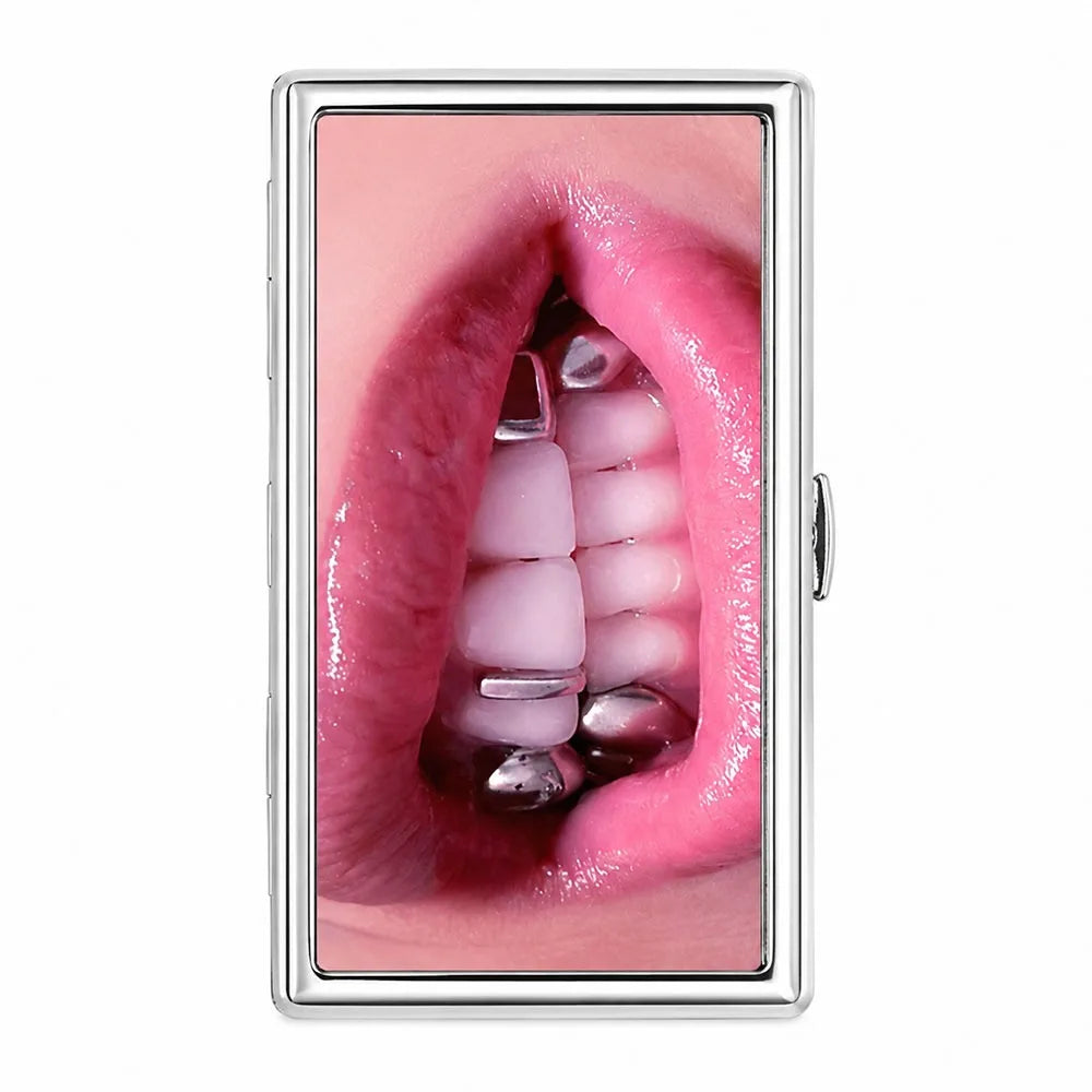 Vintage Metal Business Card Holder – Slim Multi-Function Case