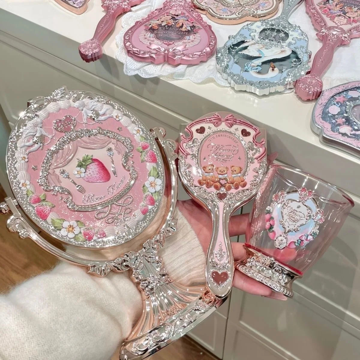 Flower Knows 9th Anniversary 3-Piece Makeup Tool Set
